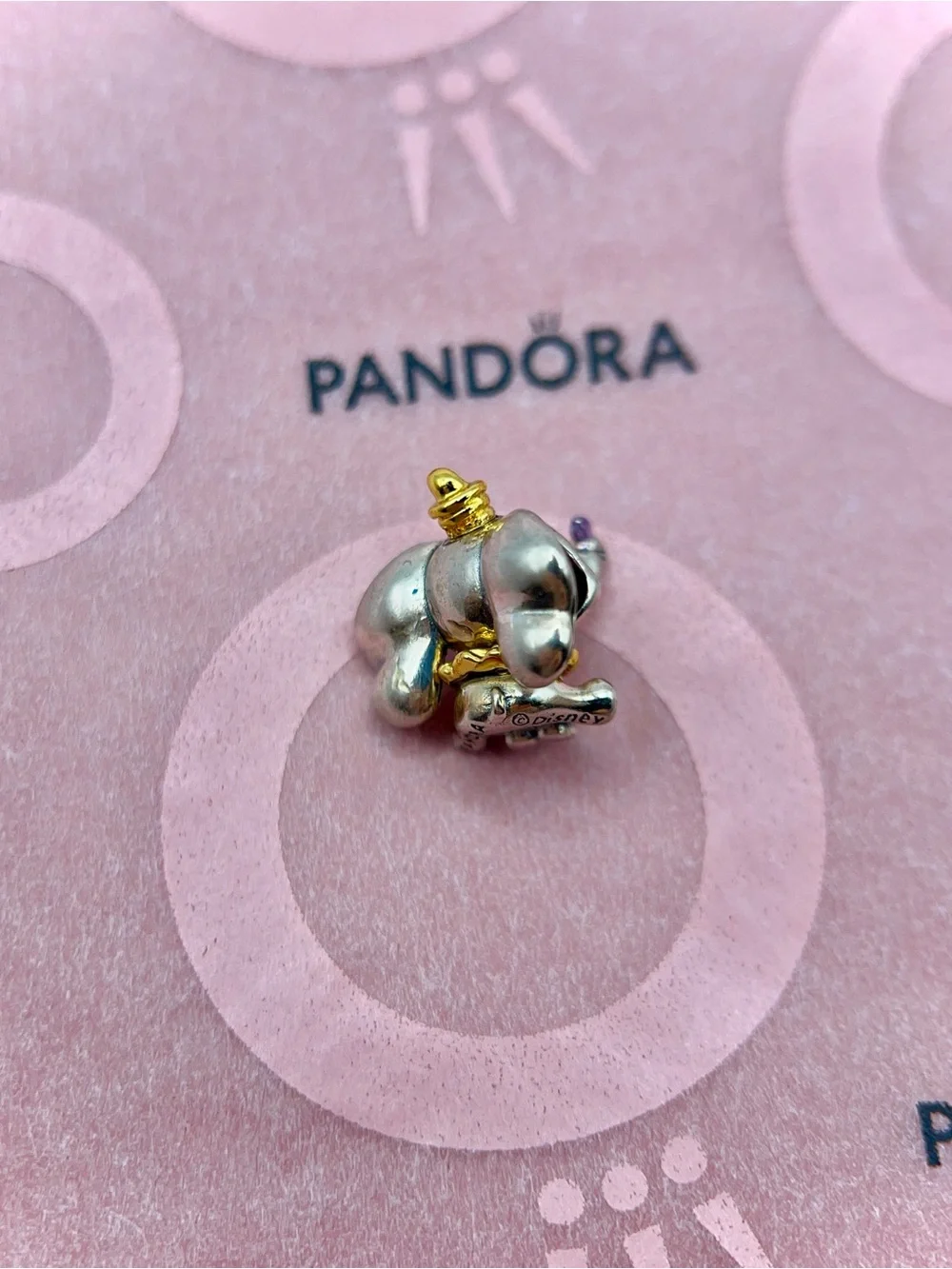 Pandora Disney Dumbo Two Tone Gold Plated Glitter Enamel Charm